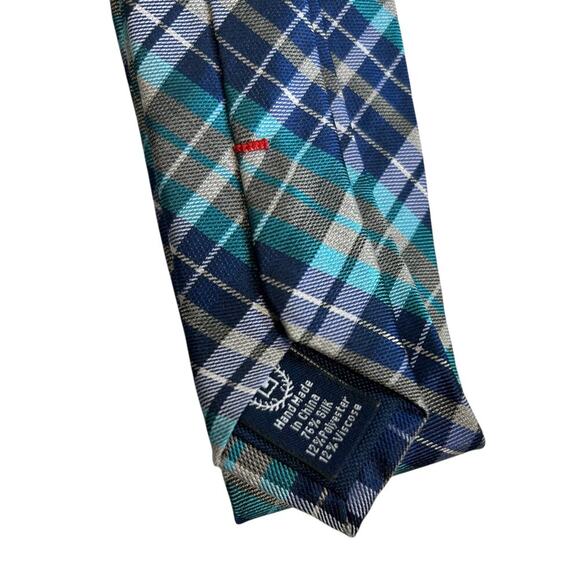 CHAPS Ralph Lauren Men's Silk Criss Cross Striped Tie - Picture 6 of 6